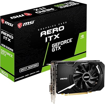 MSI GeForce GTX 1650 D6 AERO ITX 4GB Graphics Card