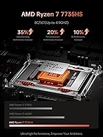 KAIGERR RX16 2025 Gaming Laptop, AMD Ryzen 7 7735HS, 16GB DDR5, 512GB SSD, 16″ FHD — image 2