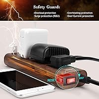 JACKYLED 10Ft Extension Cord with USB Ports — image 5