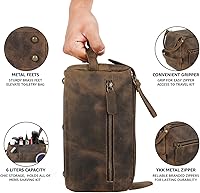 KomalC Premium Buffalo Leather Toiletry Bag — image 8
