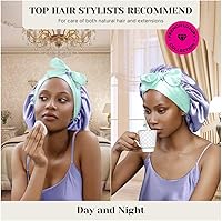 Wonder Family Real Silk Bonnet for Sleeping – Lavender — image 8