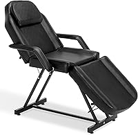 BarberPub Adjustable Tattoo Chair 72″ Black — image 1