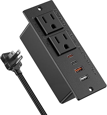 Jgstkcity Recessed Power Strip with 30W USB-C