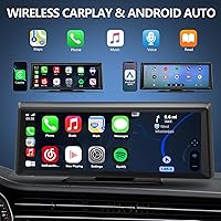 Apenet CP08 Wireless CarPlay Screen with 2K Dash Cam — image 2