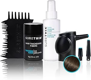 SureThik Hair Thickening Fiber Starter Package - Medium Brown Review