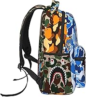 Vkaxopt Shark Teeth Camo Backpack — image 3