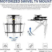 TOPSKY TV02.01 Electric Adjustable Ceiling TV Mount for 32-75 inch TVs — image 4