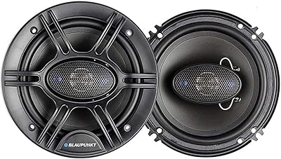 Blaupunkt GTS655M 6.5-Inch 250W Slim-Line 4-Way Coaxial Car Audio Speakers