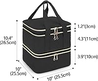 Yarwo Nail Polish Organizer Case, 72 Bottles, Black — image 6