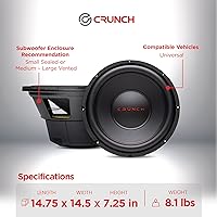 Crunch CRW12D4 12-Inch Subwoofer — image 4