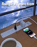 VIPWELL Recessed Power Strip 10-Outlet Surge Protector — image 4