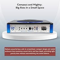 Rockville RW8CA 600W Low Profile Under-Seat Active Car Subwoofer — image 3