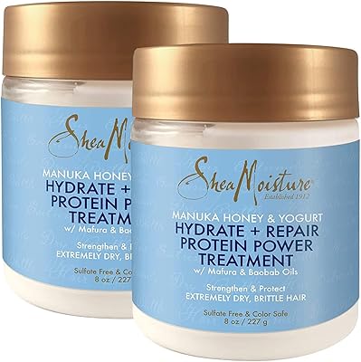 SheaMoisture Manuka Honey & Yogurt Hair Mask 8oz (Pack of 2)
