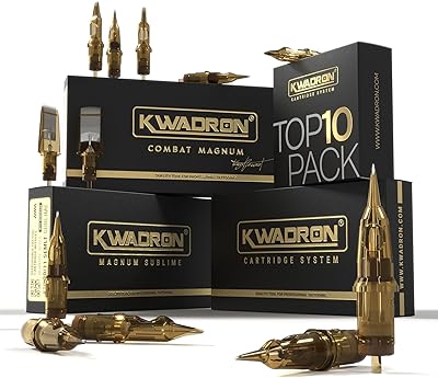 Kwadron 3 Round Liner Long Taper Tattoo Needles - Box of 20