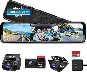 PORMIDO Triple 12″ Mirror Dash Cam D50 Review