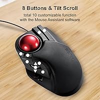 ELECOM M-HT1URBK Trackball Mouse — image 6