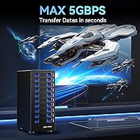 Cenmate 10 Bay Hard Drive Enclosure with Cooling Fan — image 3