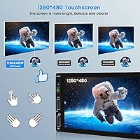 Hikity 6.9-inch Single Din Car Stereo with Wireless Apple CarPlay and Android Auto — image 6