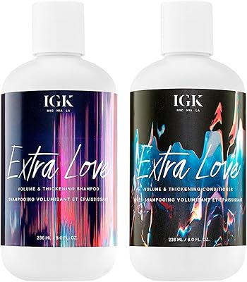 IGK Extra Love Volume & Thickening Shampoo and Conditioner Set 8 Oz