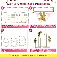 YAYOYA Metal Arch Backdrop Stand Set (4/5/6 ft) — image 8