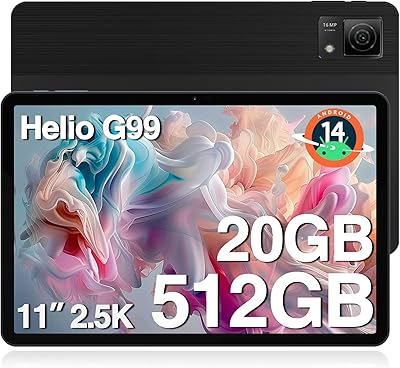 DOOGEE T40 Android 14 Tablet 20GB RAM 512GB Storage