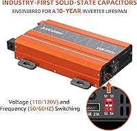 Junbpaw 2080W Pure Sine Wave Inverter 12V to 110V — image 2