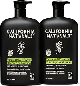 California Naturals Mens Re:Gro Shampoo and Conditioner Duo Set, 20 fl oz Review