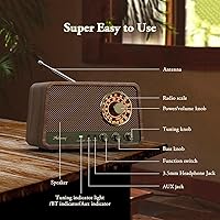 Audiocrazy Vintage Wooden AM FM Bluetooth Radio — image 8