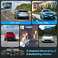 WHFNRU W6 4-Channel Dash Cam 360° View — image 4