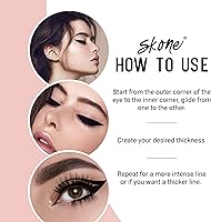 Skone Waterproof Liquid Eyeliner - Jet Black (0.07oz) — image 5