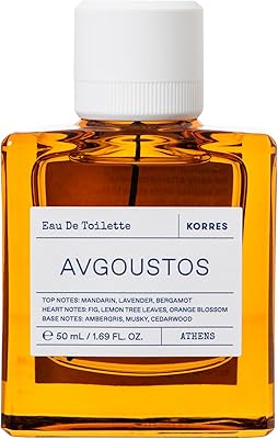 KORRES Avgoustos Eau de Toilette, Fig & Citrus, 1.69 Fl Oz