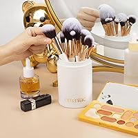 OMANIAC Makeup Brush Set, 12-Piece White with Pearl Handles — image 2