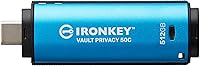 Kingston IronKey Vault Privacy 50 USB-C 512GB Encrypted Flash Drive — image 1