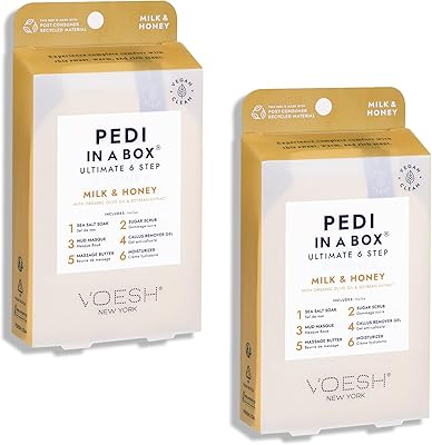VOESH Pedi in a Box Ultimate 6 Step Spa Pedicure Kit