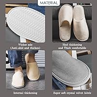 Spa Slippers 6-10 Pairs Non-Slip Disposable Slippers for Guests — image 4