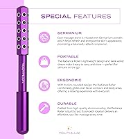 YOUTHLAB Radiance Roller – Germanium Stone Facial Massage Tool (Purple) — image 5