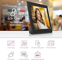 Aluratek 8″ Slim Digital Photo Frame — image 2