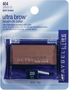Maybelline Ultra-Brow Brow Powder, Shade #20 Dark Brown, 0.1oz Review