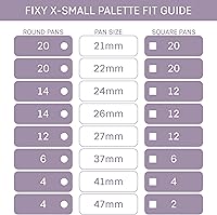 FIXY Magnetic Makeup Palette Set of 3 with 20 Metal Pans — image 3