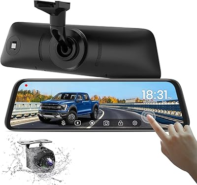 AUTO-VOX T9 9.35″ 1080P Streaming Media Rear View Mirror Backup Camera