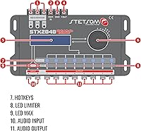 Stetsom STX 2848 DSP Crossover & Equalizer 8 Channel Digital Signal Processor — image 8