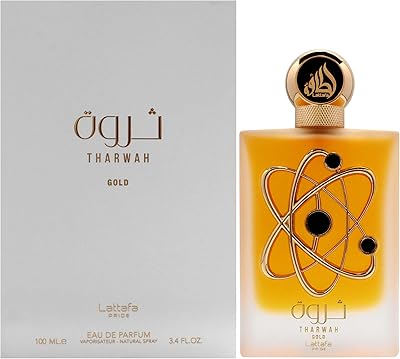 Lattafa Tharwah Gold Eau de Parfum 3.4oz