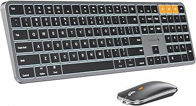 ProtoArc KM100-A Bluetooth Keyboard and Mouse Combo