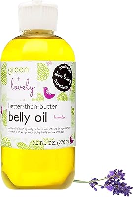 Green + Lovely Better than Butter Belly Oil 9oz Lavender