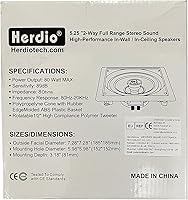 Herdio 5.25-Inch Passive Ceiling Speakers — image 10