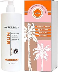 Sun Laboratories Dark Sunsation Self Tanning Lotion 32oz Review