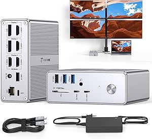 TobenONE Quad Monitor Docking Station UDS033B