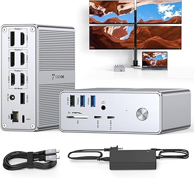 TobenONE Quad Monitor Docking Station UDS033B