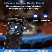 dgtenk L77 72GB Digital Voice Activated Recorder — image 5