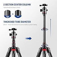NEEWER Upgraded 80.7″ Carbon Fiber Camera Tripod Monopod N55CR — image 2